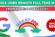 Google Jobs Remote Full Time Work from Home