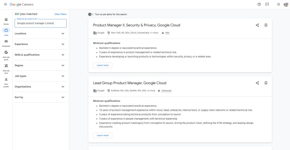 How to Apply for a Job at Google